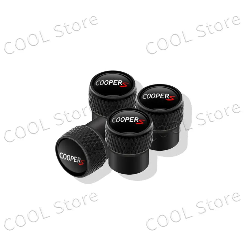 4Pcs Car Styling John Cooper Works Emblem Auto Wheel Tire Air Valve Caps Dust Cover For Mini Cooper S Logo R52 R53 R58 F55 F56