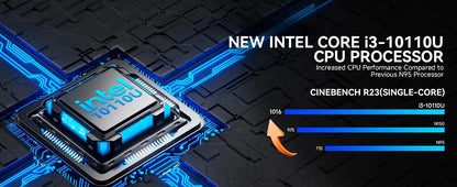 GMKtec G3 Pro Mini PC Intel Core I3-10110U 2*DDR4 2*M.2 SSD WIFI6 BT5.2 2.5G Lan Windows 11 Pro Desktop Office Mini PC Computer