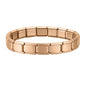 New Women's Men's Jewelry DIY 9MM Width Italian Elastic Charm Bracelet Solid Color Stainless Steel Fashion Bangle