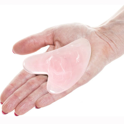 Heart Shape SPA Massage Beeswax Scraping Massage Scraper Face Massager Acupuncture Guasha Board Massager For Face Pulling Skin
