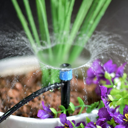 20/50 PCS Garden Micro Watering Sprinklers 360 Degrees Rotating Nozzle Mini Spraying 4/7mm Hose for Flower Garden Greenhouse
