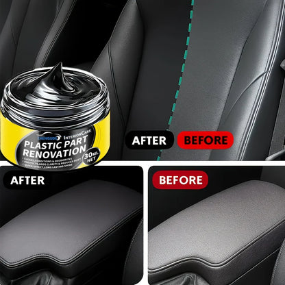 Car Interior Scratch Repair Paste - Car Scratch Repair, Tire Shine Restoration, Black Interior and Dashboard Plastic Surface Repair