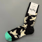 Cotton Happy Socks Men's Classic Crew Sock Shoe Size 10 - 13 Soft
