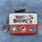 Snoopy Coin Purses Charlie Brown Cute Wallet Women Leisure Woodstock Zipper Card Holder Coin Pouch Lady Cases Giirls
