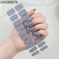 20/22Tips UV Semi cured Gel Nail Stickers Waterproof Long Lasting Full Gel Nail Wraps Press On Nail Decal DIY Manicure