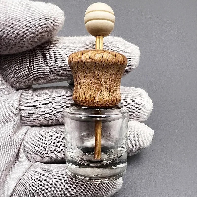 1 Pack Air Freshener Car Perfume Clip Essential Oil Diffuser Vent Empty Glass Bottle Decoration Aromatherapy Glass Bottle