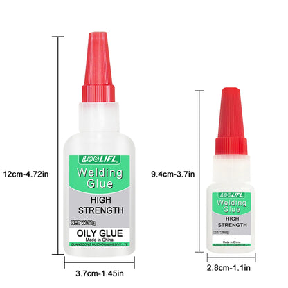 Loolifl50G High-Strength Oil-Based Welding Glue - Universal Oil-Based Welding Glue Suitable for Resin, Ceramics, Metal, Glass, Plastic, and Wood, Equipped with a Dispensing Device.