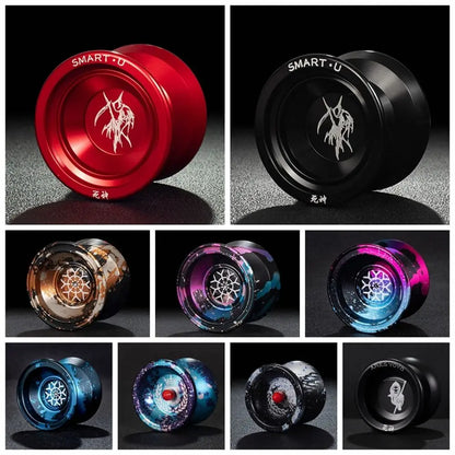 10 Ball Bearing Metal Yoyo Fashion Alloy Aluminum Unresponsive Yoyo Ball Spinning String Professional Yo Yo Toys 1A/3/5A