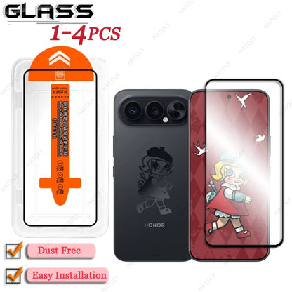 For Honor 500 Pro China Glass Dust Free Screen Protector For Honor 500 China Film Easy Installation Black Edge Protective Film