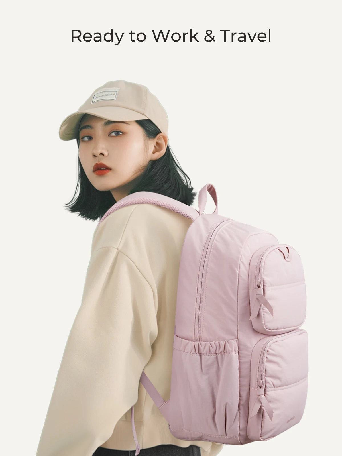 BAGSMART Laptop Backpack Large Capacity Women Casual Travel Bag College School Backpack For Boys Girls