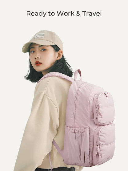 BAGSMART Laptop Backpack Large Capacity Women Casual Travel Bag College School Backpack For Boys Girls