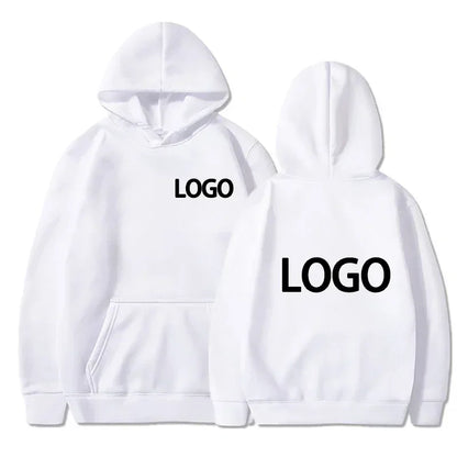 Men's and Women's Hooded Pullover, Customized Team Loose Casual Clothing, Fashionable and Personalized 100% Polyester,