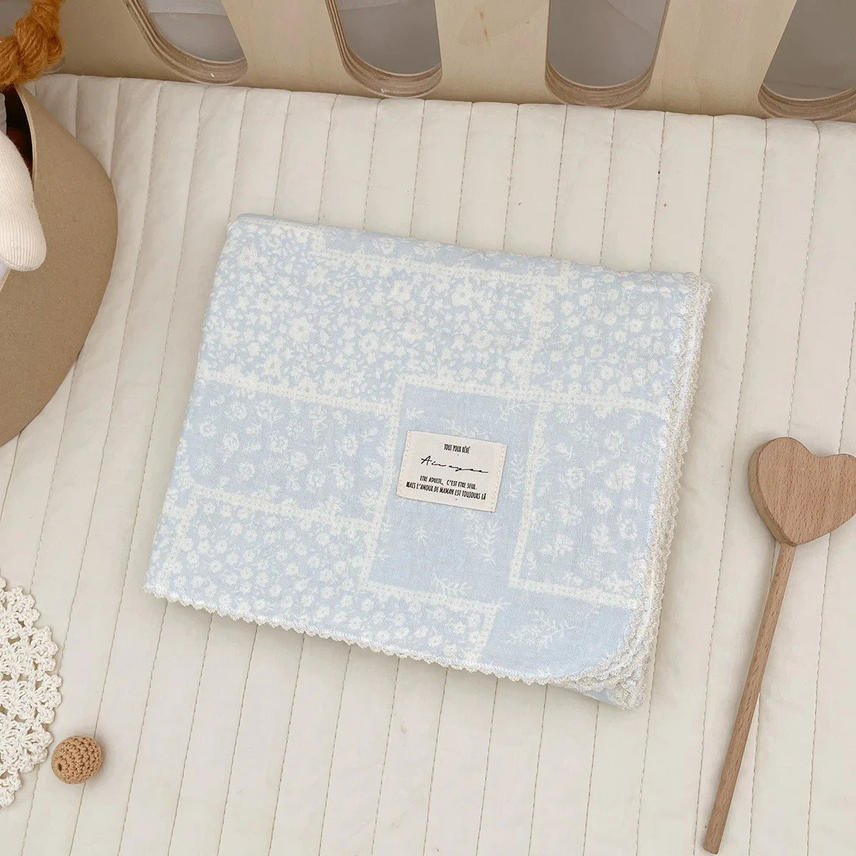 Baby Blanket Floral Soft Cotton Muslin Newborn Swaddle Wrap Receiving Blanket Quick Dry Bath Towel Baby Stroller Cover