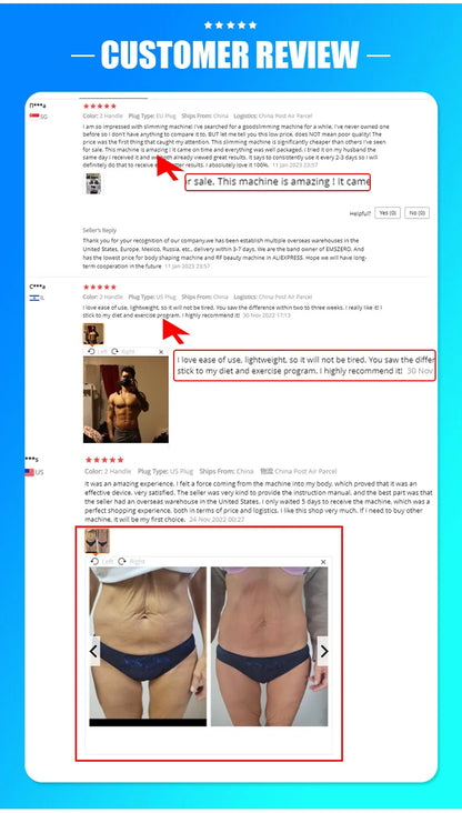 EMS Body Sculpt Machine RF Sculpting Weight Loss Burning Fat Slimming Muscle Equipment Stimulation 6500W HI-EMT MYOslim