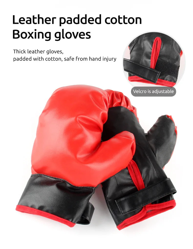 Children's Standing Inflatable Boxing Balls with Hand Pumps Gloves Sports Toys Indoor Outdoor Fun Sports Toy Set Christmas Gifts for Kids Boys and Girls Ship From Germany Fast Delivery