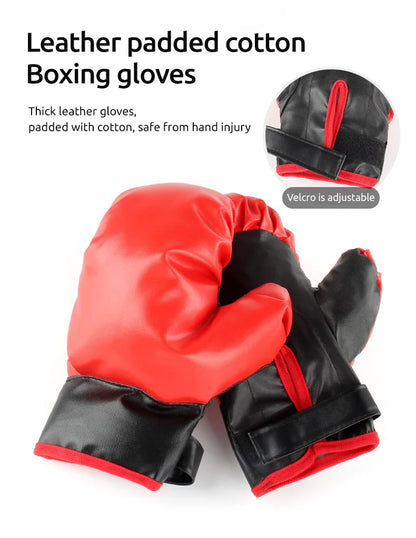 Children's Standing Inflatable Boxing Balls with Hand Pumps Gloves Sports Toys Indoor Outdoor Fun Sports Toy Set Christmas Gifts for Kids Boys and Girls Ship From Germany Fast Delivery