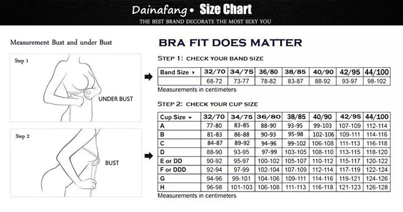 DaiNaFang New Lace Bras 34/75 36/80 38/85 40/90 42/95 44/100 BCDE Underwear For Women Push Up Lingerie