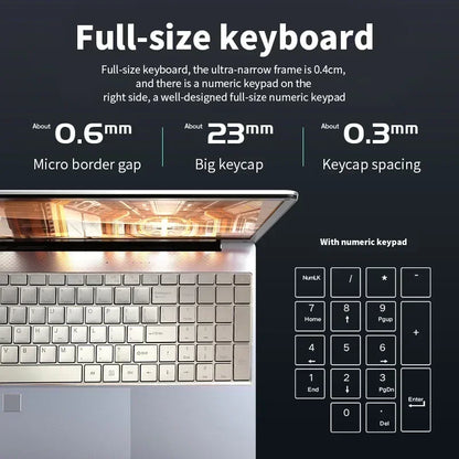 Woman Laptop Windows 10 Office Education Gaming Notebook Pink 15.6“11th Intel Celeron N5095 16G RAM 1T Dual WiFi Herbew Keyboard
