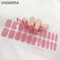 20/22Tips UV Semi cured Gel Nail Stickers Waterproof Long Lasting Full Gel Nail Wraps Press On Nail Decal DIY Manicure