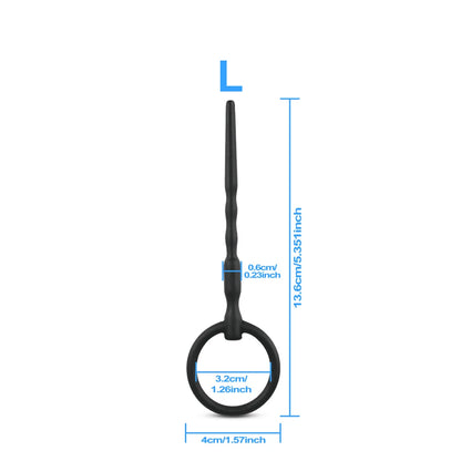 5 Sizes Soft Silicone Urethral Dilator Horse Eye Stick Penis Rod Male Masturbation Blockage Stimulator Catheter Sex Toys for Men