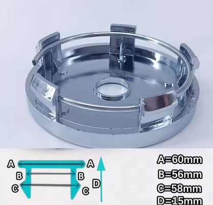 4pcs Fiat 500 Abarth Lancia Car Wheel Center Hub Cap Car Wheel Center Caps Hubcap Cover 60mm