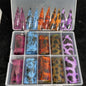 New Flower Nail Foils for Transfer Paper Stickers Floral Adhesive Fruit Nails Wraps Fish DIY Water Marble Nail Art Decorations