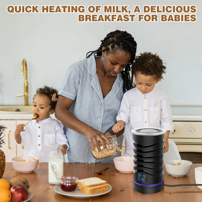 4-in-1 Electric Milk Frother & Warmer - 600ml Large Capacity, for Hot/Cold Froth, Hot Milk & Chocolate