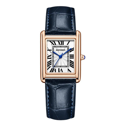 New Elegant Watches for Women and Men Fashion Leather Strap Waterproof Quartz Wristwatches Couple's Watches Gifts Drop Shipping