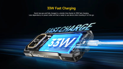 Ulefone Armor 27T 4G 10600mAh Rugged Phone Android 15 Smartphone 24GB +256GB  6.78"FHD+ 120Hz 64MP Night Vision Camera NFC