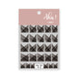 White Bloom Translucent Hollow Butterfly Heart Nail Sticker Press on Nails Decals Hollow Heart Star Moon Shape Sticker Sliders