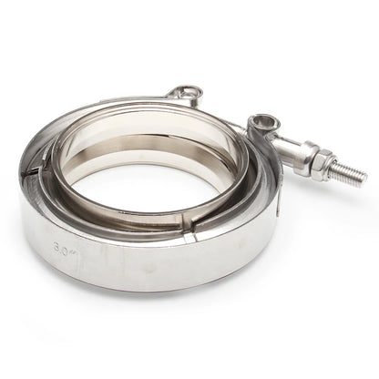 2" 2.5" 3" 3.5" 4" V-Band Clamp With Flange Male Female Fit for Exhaust System, Turbocharger, Downpipe, Muffler