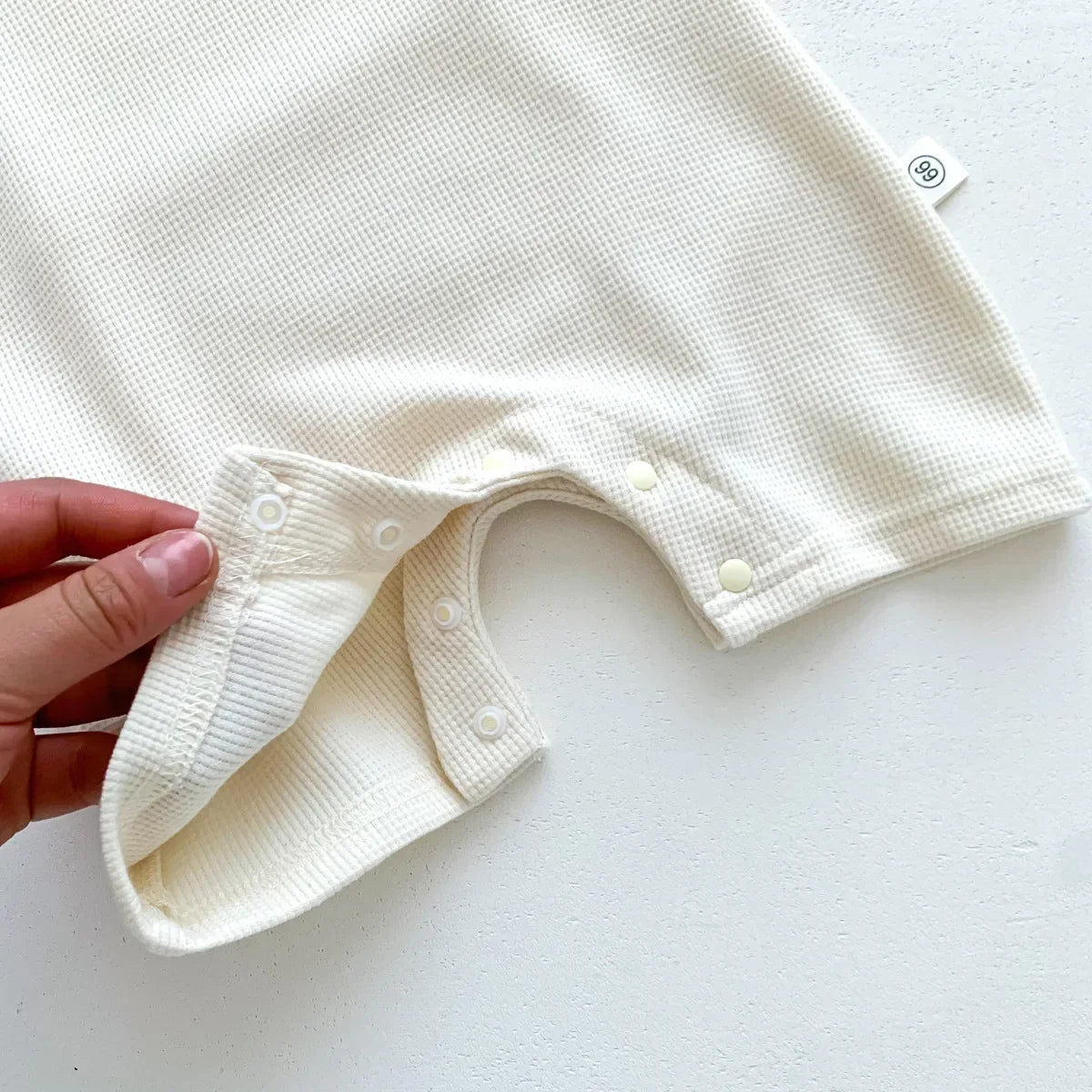 Cotton Romper Gift Hat with Ear New In Summer Kids Baby Girls Boys Short Sleeve Waffle Patch Bear Infant Newborn Jumpsuits