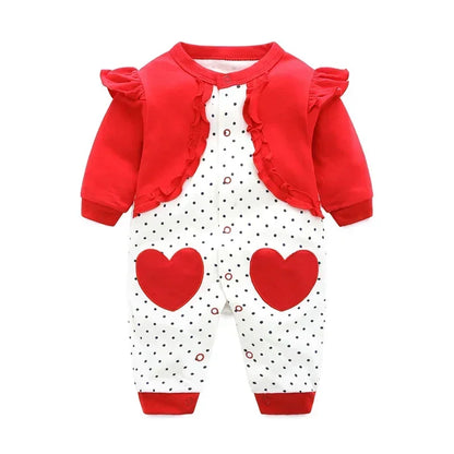Spring Autumn Newborn Baby Boy Rompers Cotton Girls Clothes 0 to 12 Months Comfortable Babies Jumpsuits Clothing Onesies