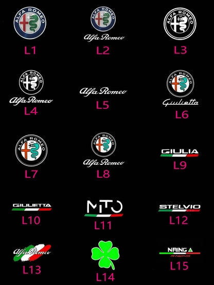2X For Alfa Romeo Giulietta 940 2011 - 2022 2013 2015 2017 2018 2016 2019 Accessories LED Car Door Projector Logo Welcome Light