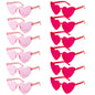 6/8/10/12pcs Wedding Bridal Shower Sunglasses Pink Red Heart Glasses Bride To Be Bridesmaid Gifts Bachelorette Hen Party Decors