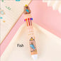 10-Color Kawaii Capybara Multifunctional Gel Pen 0.5mm Fine Tip Cute Cartoon Brown Pen for Office School Student Stationery