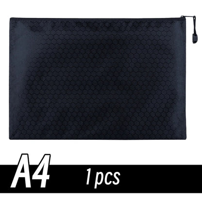 A4/A6 Pencil Bag Zipper Pouch Document Puzzle Bag Waterproof Zip File Folders Pencil Case Storage Bags School Office Supplies