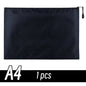 A4/A6 Pencil Bag Zipper Pouch Document Puzzle Bag Waterproof Zip File Folders Pencil Case Storage Bags School Office Supplies