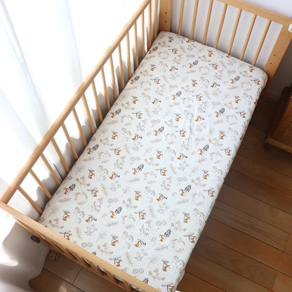 Baby Crib Fitted Sheet Newborns Bed Linen Children Cotton Cot Mattress Cover Protector For Toddler 130x70cm Allow Custom Size