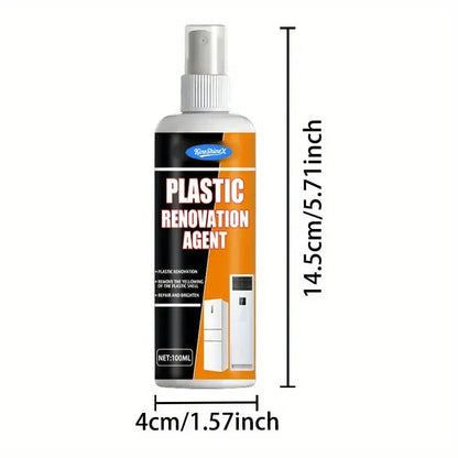 General Household Plastic Repair Agent Plastic Renovation Spray Easily Removes Scratches, Oxidizes, Yellows and Repairs