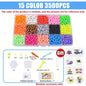 Handmade Magic Water Fuse Beads Creative Beads DIY Art Crafts Toys Magic Water Sticky Beads Sensory Toys Set with Accessories