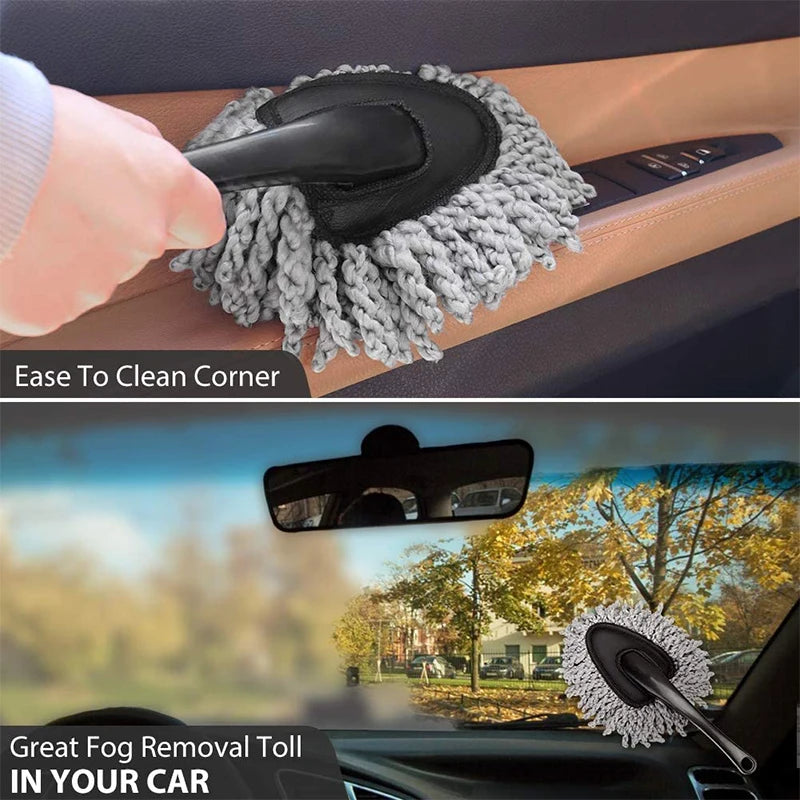Universal Car Collector Cleaning Dusts Mop Bristles Strong Water Absorption Vehicle Cleaning Wax Mop Brush Car Wash