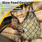 Durable Slow Feed Hay Net Large Capacity 36 inch Horse Hay Bag Hanging Hay Feeder Bag for Horses Goat Sheep 1Pc