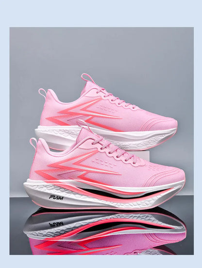 Men Running Shoes Speciality Marathon Sports Shoes Breathable Lightweight Carbon Board Women's Trend Athletic Sneakers Women