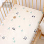 1pcs 130*70CM Breathable Cotton Fitted Crib Sheets for Baby Crib Mattress Cover Soft Bedding Set of Solid Color Infant Bed Sheet