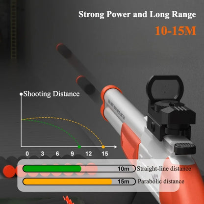 S686 Double Barrel Soft Bullet Toy Gun, Dual‑Shot Foam Dart Launcher with Sight Manual Loading Shooting Toy for Outdoor Game