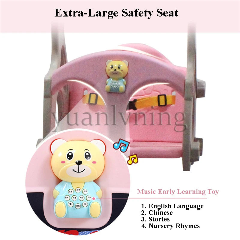 Multi-Function Children's Swing and Slide Set  Indoor Toddler Playground Home Children Activity Toy for Age 1-6
