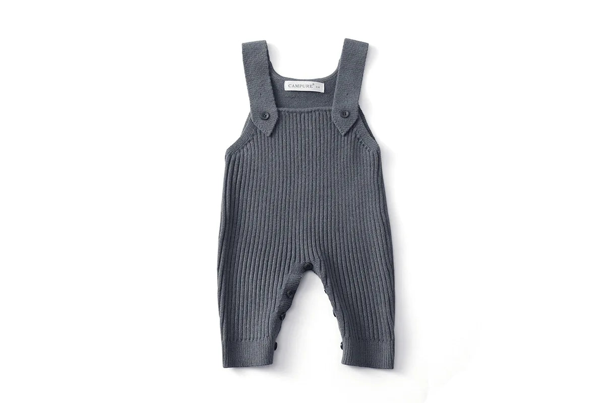 MILANCEL New Spring Baby Overall 3M-6Y Solid Color Infant Girls Knit Rompers 6 Colors Versatile Children Suspenders Jumpsuit