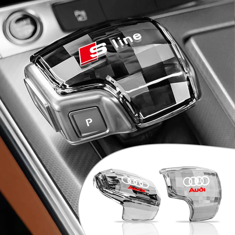 Car Crystal Gear Head Shift Head Transmission Handle Cover For Audi S4 S5 Q5l Sq5 Rs4 Q7 Rs5 A5 Rs7 A6 Rs6 Sq8 A4/a4l Sline RS