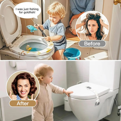 Toilet Locks Baby Proof Child Toddlers, Sturdy Safety Toilet Lid Seat Proofer Lock for Kids Pets Dog, Easy Installation